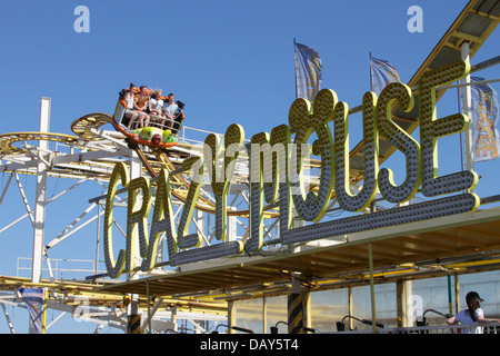 Crazy Mouse Coaster sur la jetée de Brighton Sussex Banque D'Images