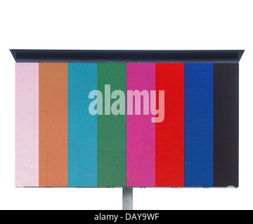 La télévision couleur (motif de test sur un écran Banque D'Images