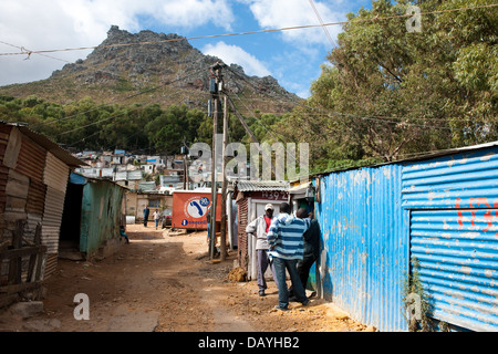 Bidonvilles de Imizamo Yethu township, Hout Bay, Cape Town, Afrique du Sud Banque D'Images