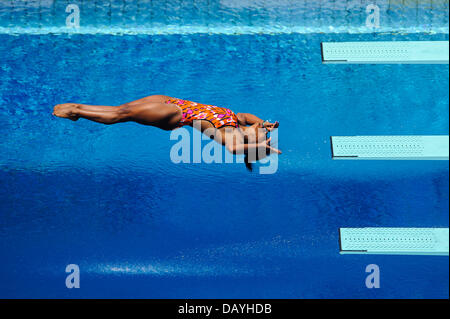 Barcelone, Espagne. 21 juillet, 2013. Maria Betancourt du Venezuela (VEN) en action au cours de la Womens 1m Tremplin préliminaire plongée le jour 2 de l'édition 2013 du monde de la FINA, à la piscina Municipal de Montjuic. Credit : Action Plus Sport/Alamy Live News Banque D'Images