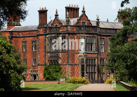 Au sud-ouest avant de Arley Hall Banque D'Images