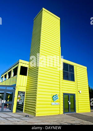 Le Tube View cafe dans le parc olympique, Stratford, East London, Angleterre, Royaume-Uni Banque D'Images