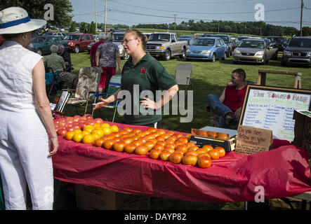 Washington Boro, Pennsylvania, USA. Washington Boro annuel Festival de la tomate a lieu chaque année. Banque D'Images