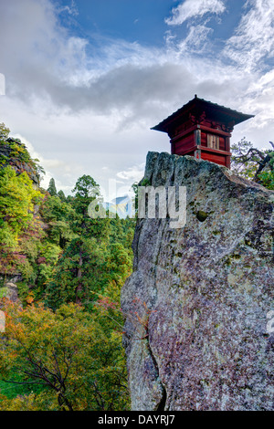 Yamadera temple montagne de Yamadera, Yamagata, Japon. Banque D'Images