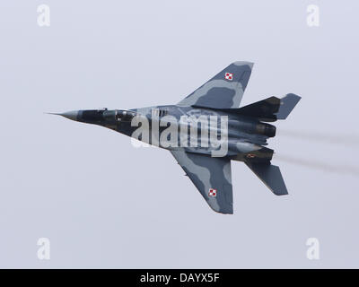 Fairford, UK. 20 juillet, 2013. Polish Airforce Mikoyan Mig-29 jet de combat à l'Royal International Air Tattoo 2013 Banque D'Images