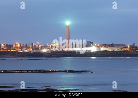 Leuchtturm à Casablanca, Maroc, Afrique du Nord Banque D'Images