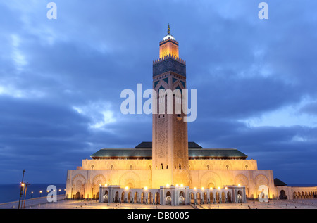 Grande Mosquée Hassan II à Casablanca, Maroc, Afrique du Nord Banque D'Images