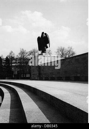 National-socialisme / nazisme, 1933 - 1945, emblèmes, Reichsadler (aigle impérial), aigle swastika sur le terrain de rassemblement du parti nazi à Nuremberg, années 1930, droits additionnels-Clearences-non disponible Banque D'Images