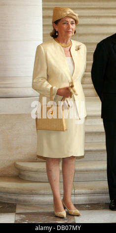 La Reine Paola de Belgique est représentée lors d'une visite de la reine britannique à Bruxelles, Belgique, 12 juillet 2007. Photo : Albert Nieboer Pays-bas OUT Banque D'Images