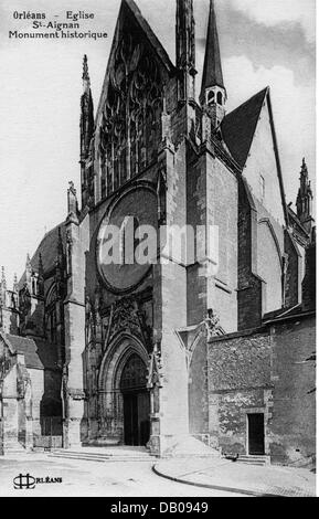 Géographie / Voyage,France,Orléans,églises,St. Aignan,construit: 1439 - 1509,vue extérieure,carte postale,vers 1900, 1, 9e siècle,20e siècle,Moyen âge,style gothique,période gothique,arches pointues,tracery,portail,porche,portails,porches,collégiale,églises collégiales,Europe occidentale,Europe,architecture,image,cartes postales,carte postale,cartes postales,portiques,bâtiment historique,1900,monuments,monuments,monuments,monuments,monuments,monuments,de la maison,de la plus,de la maison,de la ville,de la ville,de la ville,de la ville,de la ville,de la ville,de la ville,de la ville,de la ville,de la ville,de la ville,de la ville Banque D'Images