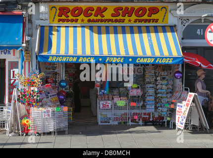 Rock Shop au front de mer de Brighton Sussex Banque D'Images