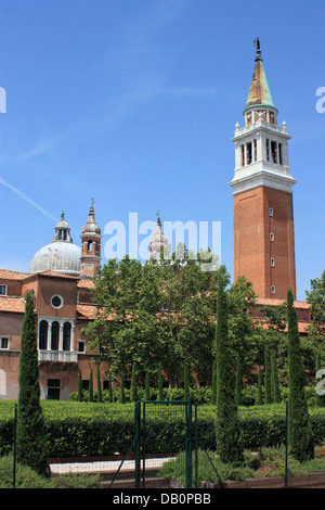 Clocher de Isola di San Giorgio Maggiore, à Venise Banque D'Images