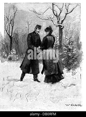 Festivités,Saint-Sylvestre,félicitations pour le nouvel an,couple au parc de la ville,gravure en bois,par Wilhelm Gause(1853 - 1916),fin du 19e siècle,graphique,Autriche-Hongrie,Autriche - Hongrie,Vienne,bon souhait,félicitations,affection,se féliciter,felicate,pleine longueur,debout,saison,saisonnier,hiver,parcs,ville,parc,parc,hors-de,tenues,ville,hommes,femmes,hommes,femmes,hommes,hommes,femmes,hommes,femmes,hommes,femmes,hommes,hommes,femmes,hommes,femmes,hommes,hommes,femmes,hommes,hommes,femmes,hommes,femmes,hommes,femmes,hommes,femmes,hommes,hommes,femmes,hommes,femmes,hommes,hommes,femmes,hommes,hommes,femmes,hommes, Banque D'Images