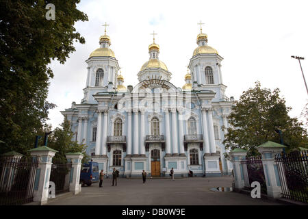 La photo montre le Saint Nicolas cathédrale maritime à Saint Petersburg, Russie, 10 septembre 2007. Photo : Uwe Zucchi Banque D'Images