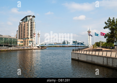 La passerelle Lowry, Salford, Greater Manchester, UK Banque D'Images