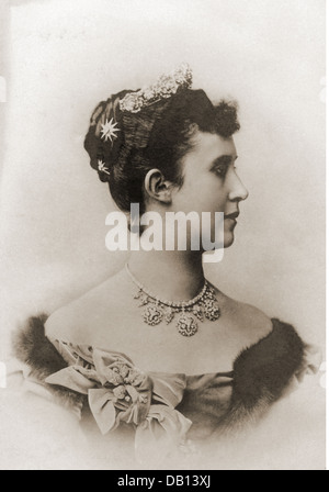Hilda, 5.11.1864 - 8.2.1952, Grande duchesse de Baden 28.9.1907 - 22.11.1918, portrait, carte postale, vers 1903, Banque D'Images
