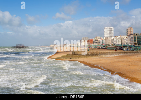 Front de mer de Brighton. L'Angleterre Banque D'Images
