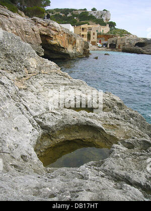 La photo montre la baie de Cala S'Almunia près de Santanyi sur l'île touristique populaire Majorque, Espagne, 23 octobre 2007. Photo : Matthias Schrader Banque D'Images
