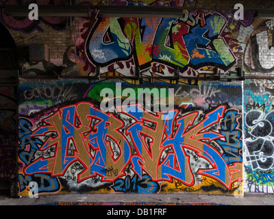 Leake Street, Londres. Tunnel Graffiti Banque D'Images