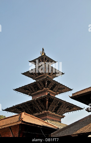 Cinq toits temple Patan Népal Banque D'Images