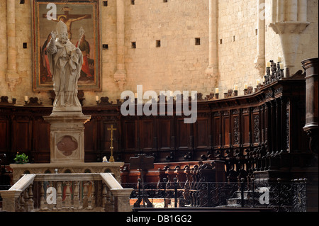 Italie, Ombrie, Todi, église de San Fortunato, chœur du 1590 A.D. Banque D'Images