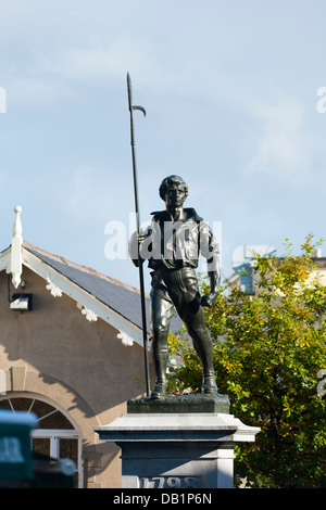 Wexford Pikeman Statue par Oliver Sheppard dans la mémoire de la rébellion de 1798 à l'arène d'innWexford Wexford, Irlande Banque D'Images