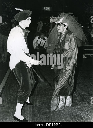 STEVE étrange chanteuse pop galloise à gauche dans le club au Blitz,Londres, environ 1977 Banque D'Images