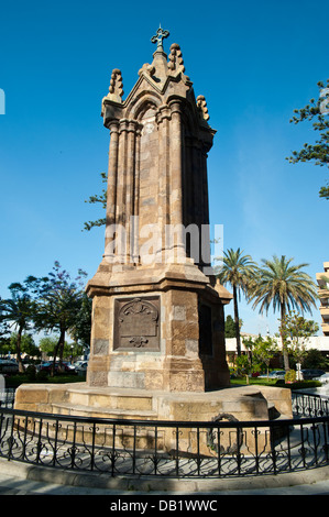 Monument aux soldats espagnols tués dans la guerre de l'Afrique (1859-1860). La place de l'Afrique, Ceuta . L'Espagne. Banque D'Images