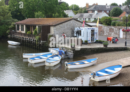 Location bateau Abbés Quay Wareham, Dorset Banque D'Images