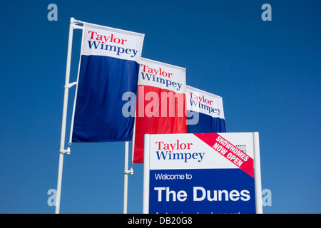 Taylor Wimpey développement immobilier à Seaton Carew près de Hartlepool, Angleterre, RU Banque D'Images