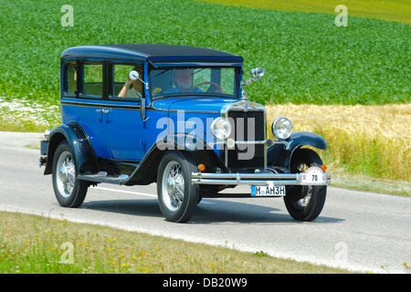 Chevrolet Sedan annonce Universal, construit à l'année 1930, photo prise le 13 juillet 2013 à Landsberg, Allemagne Banque D'Images