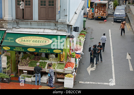 Greengrocery, Little India, à Singapour. Banque D'Images