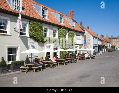 Hoste Arms pub hôtel Burnham Market, Norfolk, Angleterre Banque D'Images