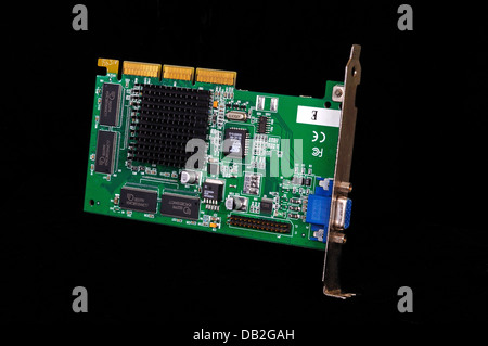Carte PCI Express carte graphique VGA, Angleterre, Royaume-Uni, Europe de l'Ouest. Banque D'Images