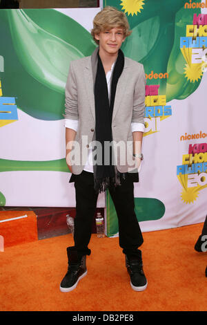 Cody Simpson's 2011 Nickelodeon Kids Choice Awards s'est tenue à USC Galen Center de Los Angeles, Californie - 02.04.11 Banque D'Images