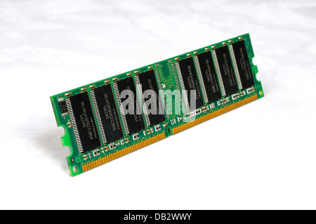 RAM DIMM, Dual Inline Memory Module, les circuits de la mémoire à accès aléatoire dynamique pour les PC, stations de travail et serveurs. Banque D'Images