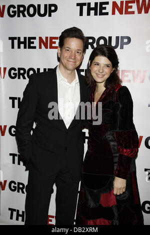 Frank Whaley et Marisa Tomei Célébration pour le nouveau groupe de production Off-Broadway 'Wallace Shawn's Marie et Bruce' tenue Banque D'Images