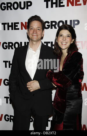 Frank Whaley et Marisa Tomei Célébration pour le nouveau groupe de production Off-Broadway 'Wallace Shawn's Marie et Bruce' tenue Banque D'Images