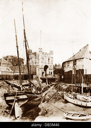 King's Lynn Porte Sud au début des années 1900, Port Banque D'Images