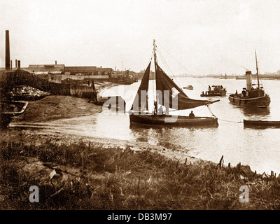 King's Lynn River Ouse début des années 1900 Banque D'Images