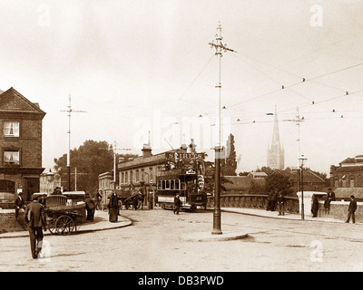 Prince Of Wales Road Norwich début des années 1900 Banque D'Images