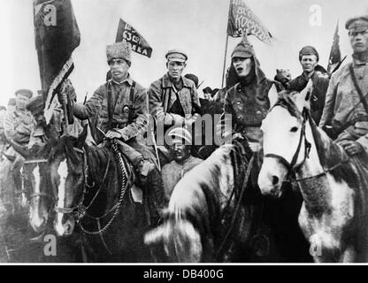 Guerre de 1919 - 1921, cavalrymen de la 1ère Armée de la Cavalerie Rouge (général Budyonny), 1920, Guerre de Pologne - Union soviétique, Russie, Pologne, soldats, soldat, militaire, Union soviétique, peuple, années 1920, 20e siècle, historique, historique, droits additionnels-Clearences-non disponible Banque D'Images