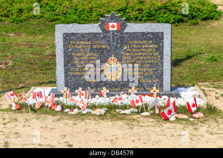 Débarquement en Normandie, de l'Armée canadienne, à Juno Beach Memorial, France Banque D'Images