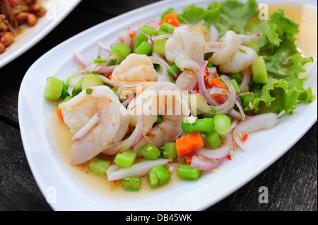 Salade de chou aux crevettes, Thai Food Banque D'Images