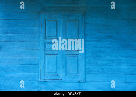 Fenêtres en bois ancien Banque D'Images