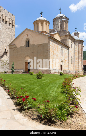 Monastère Manasija, XV siècle monastère serbe orthodoxe près de la ville de Beograd, Serbie Banque D'Images