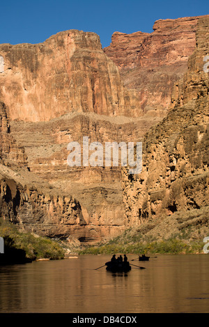 Rafting le long du Grand Canyon, Arizona. Banque D'Images