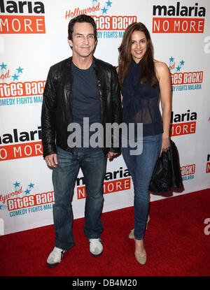 Jeff Probst et Lisa Russell Malaria No More présente : Morsures de Hollywood de retour ! Tenue au Club Nokia L.A. Vivre à Los Angeles, Californie - 16.04.11 Banque D'Images