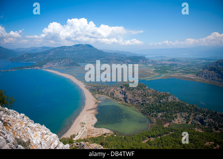 Türkei, Provinz Mugla, Dalyan, Iztuzu Strand (Schildkrötenstrand) und das Schilfgebiet von Dalyan Banque D'Images