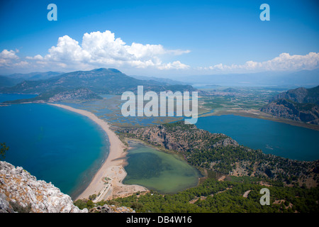 Türkei, Provinz Mugla, Dalyan, Iztuzu Strand (Schildkrötenstrand) und das Schilfgebiet von Dalyan Banque D'Images